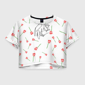 Женская футболка Crop-top 3D с принтом PAYTON MOORMEIER в Тюмени, 100% полиэстер | круглая горловина, длина футболки до линии талии, рукава с отворотами | payton moormeier | tiktok | блогер | пейтон | пейтон моормиер | тикток | тиктокер | ютубер