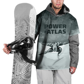 Накидка на куртку 3D с принтом Power of the Atlas в Тюмени, 100% полиэстер |  | atlas | power | powerlifting | sport | strength | weightlifting | атлант | бодибилдинг | качок | пауэрлифтинг | сила | спорт
