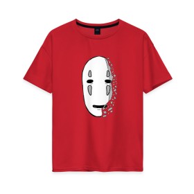 Женская футболка хлопок Oversize с принтом Унесенные призраками, Аниме в Тюмени, 100% хлопок | свободный крой, круглый ворот, спущенный рукав, длина до линии бедер
 | 