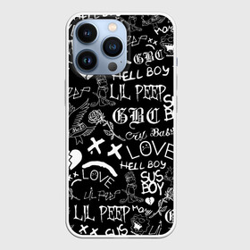 Чехол для iPhone 13 Pro с принтом LIL PEEP LOGOBOMBING | ЛИЛ ПИП в Тюмени,  |  | Тематика изображения на принте: lil peep | lil prince | pink | зарубежная музыка | лил пип | маленький принц