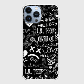 Чехол для iPhone 13 Pro Max с принтом LIL PEEP LOGOBOMBING | ЛИЛ ПИП в Тюмени,  |  | Тематика изображения на принте: lil peep | lil prince | pink | зарубежная музыка | лил пип | маленький принц