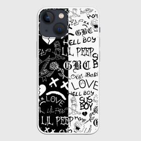 Чехол для iPhone 13 mini с принтом LIL PEEP LOGOBOMBING | ЛИЛ ПИП в Тюмени,  |  | lil peep | lil prince | pink | зарубежная музыка | лил пип | маленький принц