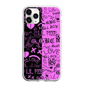 Чехол для iPhone 11 Pro матовый с принтом LIL PEEP LOGOBOMBING BLACK PINK в Тюмени, Силикон |  | lil peep | lil prince | pink | зарубежная музыка | лил пип | маленький принц