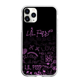 Чехол для iPhone 11 Pro Max матовый с принтом LIL PEEP в Тюмени, Силикон |  | lil peep | lil prince | pink | зарубежная музыка | лил пип | маленький принц