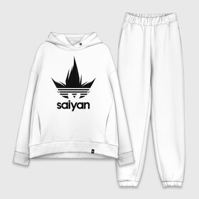 Женский костюм хлопок Oversize с принтом Saiyan в Тюмени,  |  | adidas | logo | manga | training | абибас | адидас | брутальный | воин | герой | главный | жемчуг | зарядка | из | кавай | копия | крутой | кулак | лицо | м | малыш | манга | мастер | милый | мотивация | надпись | облако