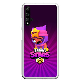 Чехол для Honor 20 с принтом brawl stars sandy в Тюмени, Силикон | Область печати: задняя сторона чехла, без боковых панелей | brawl stars | brawl stars sandy | legendary brawler | leon | leon shark | sandy | shark | stars | акула | бравл стар сэнди | леон акула | сенди | сэнди