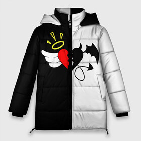 Женская зимняя куртка 3D с принтом PAYTON MOORMEIER - ТИКТОК в Тюмени, верх — 100% полиэстер; подкладка — 100% полиэстер; утеплитель — 100% полиэстер | длина ниже бедра, силуэт Оверсайз. Есть воротник-стойка, отстегивающийся капюшон и ветрозащитная планка. 

Боковые карманы с листочкой на кнопках и внутренний карман на молнии | Тематика изображения на принте: flower | payton moormeier | roses | tiktok | автограф payton | блогер | пейтон | пейтон моормиер | розы | тикток | тиктокер | цветы | ютубер
