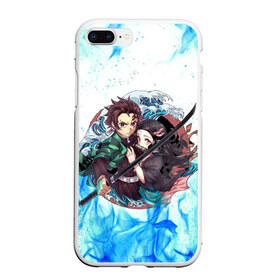 Чехол для iPhone 7Plus/8 Plus матовый с принтом KIMETSU NO YAIBA в Тюмени, Силикон | Область печати: задняя сторона чехла, без боковых панелей | demon slayer | demon slayer: kimetsu no yaiba | kimetsu | kimetsu no yaiba | nezuko | slayer | tanjiro | клинок рассекающий демонов | незуко | танджиро | шинобу кочо