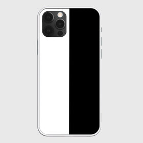 Чехол для iPhone 12 Pro Max с принтом ПРОСТО ЧЁРНО-БЕЛЫЙ в Тюмени, Силикон |  | black | black  white | color | white | белый | геометрия | чб | чёрно белый | чёрный