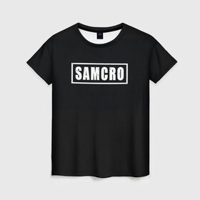 Женская футболка 3D с принтом Сыны анархии в Тюмени, 100% полиэфир ( синтетическое хлопкоподобное полотно) | прямой крой, круглый вырез горловины, длина до линии бедер | anarchy | samcro | soa | sons of anarchy | жнец | жнец с косой | самкро | сыны анархии