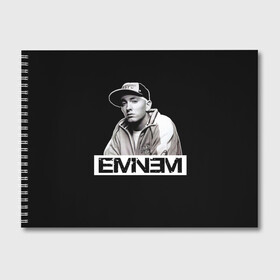 Альбом для рисования с принтом Eminem в Тюмени, 100% бумага
 | матовая бумага, плотность 200 мг. | eminem | evil | ken kaniff | marshall bruce mathers iii | mm | rap | slim shady | маршалл брюс мэтерс iii | рэп | рэп рок | хип хоп | хорроркор | эминем