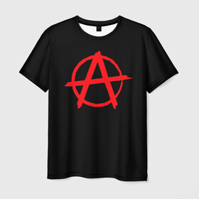 Мужская футболка 3D с принтом Анархия в Тюмени, 100% полиэфир | прямой крой, круглый вырез горловины, длина до линии бедер | группа | егор летов | музыка | панк | панк рок | свобода | хаос
