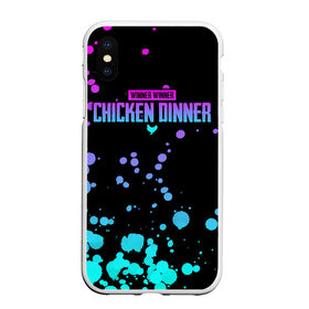 Чехол для iPhone XS Max матовый с принтом Chicken Dinner в Тюмени, Силикон | Область печати: задняя сторона чехла, без боковых панелей | asia | battle | chicken | dinner | duo | epic | guide | lucky | map | miramar | mobile | mortal | pro | royale | solo | winner | битва | лут | пабг | пубг | стрим | топ