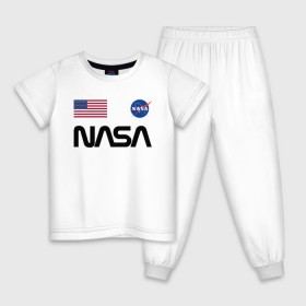 Детская пижама хлопок с принтом NASA \ НАСА в Тюмени, 100% хлопок |  брюки и футболка прямого кроя, без карманов, на брюках мягкая резинка на поясе и по низу штанин
 | nasa | space | space x | илон маск | космос | наса