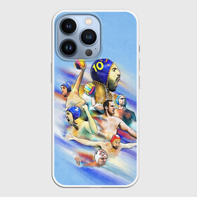 Чехол для iPhone 13 Pro с принтом Water polo players в Тюмени,  |  | Тематика изображения на принте: polo | water polo | вода | водное поло | водный спорт | плавание | пловец | поло | спорт