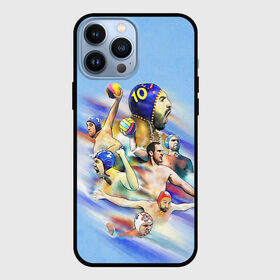 Чехол для iPhone 13 Pro Max с принтом Water polo players в Тюмени,  |  | polo | water polo | вода | водное поло | водный спорт | плавание | пловец | поло | спорт