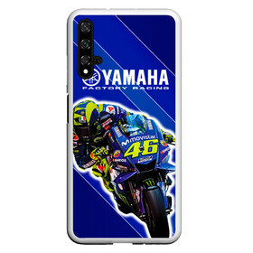 Чехол для Honor 20 с принтом Valentino Rossi в Тюмени, Силикон | Область печати: задняя сторона чехла, без боковых панелей | bike | bikes | moto | moto gp | motogp | rossi | vale | valentino rossi | yamaha | yamaha motogp | байкер | вале | валентино росси | мото | мото гп | мотогонки | мотогп | мотоцикл | мотоциклист | мотоциклы | росси