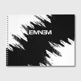 Альбом для рисования с принтом EMINEM в Тюмени, 100% бумага
 | матовая бумага, плотность 200 мг. | eminem | rap | маршалл | музыка | музыкант | песни | реп | рэп | рэпер | хип хоп | эминем