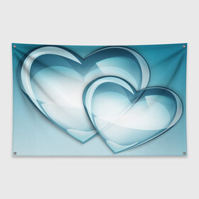 Флаг-баннер с принтом СЕРДЦА в Тюмени, 100% полиэстер | размер 67 х 109 см, плотность ткани — 95 г/м2; по краям флага есть четыре люверса для крепления | heart | love is | valentines day | влюбленные | девушки | день святого валентина | любовь | пары | свадьба | сердце | счастье