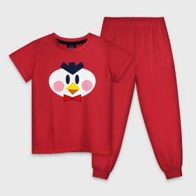 Детская пижама хлопок с принтом BRAWL STARS MR.P в Тюмени, 100% хлопок |  брюки и футболка прямого кроя, без карманов, на брюках мягкая резинка на поясе и по низу штанин
 | 