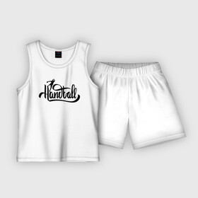 Детская пижама с шортами хлопок с принтом Handball lettering в Тюмени,  |  | Тематика изображения на принте: hand ball | handball | play | игра | игра в ганбол | игра с мячом | мяч | руки | футбол