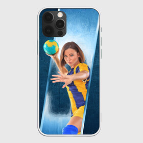 Чехол для iPhone 12 Pro Max с принтом Гандболистка в Тюмени, Силикон |  | hand ball | handball | play | игра | игра в ганбол | игра с мячом | мяч | руки | футбол