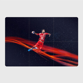 Магнитный плакат 3Х2 с принтом Гандболист в Тюмени, Полимерный материал с магнитным слоем | 6 деталей размером 9*9 см | hand ball | handball | play | игра | игра в ганбол | игра с мячом | мяч | руки | футбол