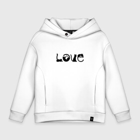 Детское худи Oversize хлопок с принтом Love Cats в Тюмени, френч-терри — 70% хлопок, 30% полиэстер. Мягкий теплый начес внутри —100% хлопок | боковые карманы, эластичные манжеты и нижняя кромка, капюшон на магнитной кнопке | Тематика изображения на принте: animal | cat | cute | kitty | meow | друг | животные | киска | китти | кот | котенок | котик | кошечка | кошка | лев | леопард | любовь | милый | мур | мяу | пантера | питомец | рысь | тигр | улыбка