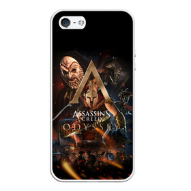 Чехол для iPhone 5/5S матовый с принтом ASSASSIN`S CREED в Тюмени, Силикон | Область печати: задняя сторона чехла, без боковых панелей | slayer | асасин | ассасин крид | ассассин | тамплиеры