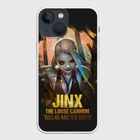 Чехол для iPhone 13 mini с принтом Jinx в Тюмени,  |  | jinx | kda | league | lol | moba | pentakill | riot | rise | rus | skins | варвик | варус | воин | легенд | лига | лол | маг | стрелок | танк | чемпион