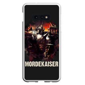 Чехол для Samsung S10E с принтом Mordekaiser в Тюмени, Силикон | Область печати: задняя сторона чехла, без боковых панелей | Тематика изображения на принте: jinx | kda | league | lol | moba | pentakill | riot | rise | rus | skins | варвик | варус | воин | легенд | лига | лол | маг | стрелок | танк | чемпион