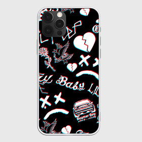 Чехол для iPhone 12 Pro Max с принтом LIL PEEP GLITCH в Тюмени, Силикон |  | lil peep | lil prince | pink | зарубежная музыка | лил пип | маленький принц