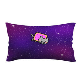 Подушка 3D антистресс с принтом Nyan Cat в Тюмени, наволочка — 100% полиэстер, наполнитель — вспененный полистирол | состоит из подушки и наволочки на молнии | cat | meme | nyan cat | space | youtube | животное | звезды | интернет | космос | кошка | мем | прикол | радуга | юмор | ютуб