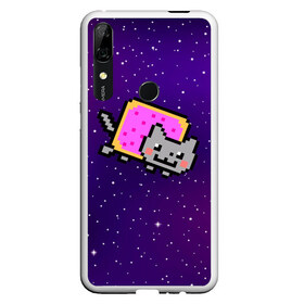 Чехол для Honor P Smart Z с принтом Nyan Cat в Тюмени, Силикон | Область печати: задняя сторона чехла, без боковых панелей | cat | meme | nyan cat | space | youtube | животное | звезды | интернет | космос | кошка | мем | прикол | радуга | юмор | ютуб