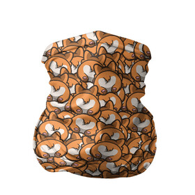 Бандана-труба 3D с принтом Попки Корги в Тюмени, 100% полиэстер, ткань с особыми свойствами — Activecool | плотность 150‒180 г/м2; хорошо тянется, но сохраняет форму | корги | попки корги | собаки