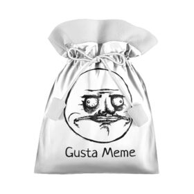 Подарочный 3D мешок с принтом Gusta Meme в Тюмени, 100% полиэстер | Размер: 29*39 см | gusta memes. meme. мемы | me | густа мем. смешные ли | ми | мне | нравится