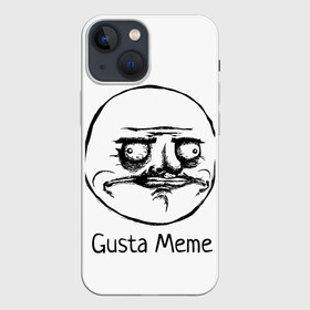Чехол для iPhone 13 mini с принтом Gusta Meme в Тюмени,  |  | Тематика изображения на принте: gusta memes. meme. мемы | me | густа мем. смешные ли | ми | мне | нравится