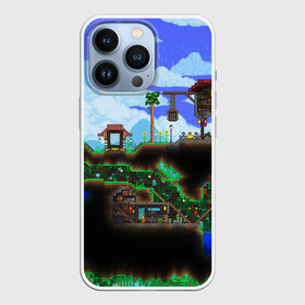 Чехол для iPhone 13 Pro с принтом TERRARIA в Тюмени,  |  | Тематика изображения на принте: game | pixel | terraria | игра | пиксель | террариа