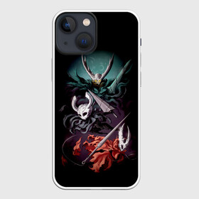 Чехол для iPhone 13 mini с принтом Hollow Knight в Тюмени,  |  | grimm | hallounest | heart of nightmare | hollow knight | hornet | knight | quirrell | silksong | гримм | квиррел | рыцарь | халлоунест | холлоу найт | хорнет