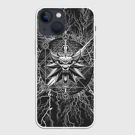 Чехол для iPhone 13 mini с принтом The Witcher в Тюмени,  |  | cd projekt | geralt | of rivia | rpg | wild hunt | арбалет | ведьмак 3 | генри кавилл | геральт | дикая | магия | охота | сказка | сфера | фэнтези | цири