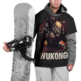 Накидка на куртку 3D с принтом Wukong в Тюмени, 100% полиэстер |  | jinx | kda | league | lol | moba | pentakill | riot | rise | rus | skins | варвик | варус | воин | легенд | лига | лол | маг | стрелок | танк | чемпион