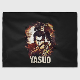 Плед 3D с принтом Yasuo в Тюмени, 100% полиэстер | закругленные углы, все края обработаны. Ткань не мнется и не растягивается | jinx | kda | league | lol | moba | pentakill | riot | rise | rus | skins | варвик | варус | воин | легенд | лига | лол | маг | стрелок | танк | чемпион