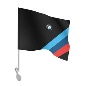 Флаг для автомобиля с принтом BMW | БМВ в Тюмени, 100% полиэстер | Размер: 30*21 см | bmw | bmw performance | m | motorsport | performance | бмв | моторспорт