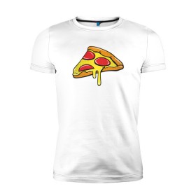 Мужская футболка премиум с принтом Пицца Пицца Пицца !!!! Pizza в Тюмени, 92% хлопок, 8% лайкра | приталенный силуэт, круглый вырез ворота, длина до линии бедра, короткий рукав | pizza | для девушек | для парней | еда | италия | итальянская еда | колбаса | пицца | пицца с салями | пицца с сыром | подарок | с намеком | салями | сыр | тесто
