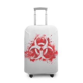 Чехол для чемодана 3D с принтом Plague Inc. в Тюмени, 86% полиэфир, 14% спандекс | двустороннее нанесение принта, прорези для ручек и колес | 2019 | biohazard | china | game | ncov | plague | virus | warning | вирус | игра | китай