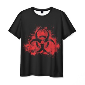 Мужская футболка 3D с принтом Plague Inc. в Тюмени, 100% полиэфир | прямой крой, круглый вырез горловины, длина до линии бедер | 2019 | biohazard | china | game | ncov | plague | virus | warning | вирус | игра | китай