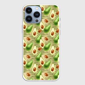 Чехол для iPhone 13 Pro Max с принтом Веган Авокадо узор в Тюмени,  |  | avocado | based | food | plant | vegan | vegetable | авокадо | веган | диета | для девочек | для фитнеса | женская | зож | кето | кето диета | купить | мужская | растения | с авокадо | с надписью | с принтом | фитнес