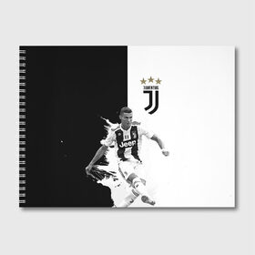 Альбом для рисования с принтом Cristiano Ronaldo в Тюмени, 100% бумага
 | матовая бумага, плотность 200 мг. | cristiano ronaldo | кри ро | криш | роналдо | футбол | юве | ювентус