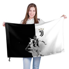 Флаг 3D с принтом Cristiano Ronaldo в Тюмени, 100% полиэстер | плотность ткани — 95 г/м2, размер — 67 х 109 см. Принт наносится с одной стороны | cristiano ronaldo | кри ро | криш | роналдо | футбол | юве | ювентус