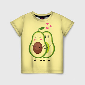 Детская футболка 3D с принтом Влюбленные Веганы Авокадо в Тюмени, 100% гипоаллергенный полиэфир | прямой крой, круглый вырез горловины, длина до линии бедер, чуть спущенное плечо, ткань немного тянется | 14 февраля | avocado | based | plant | vegan | авокадо | валентина | веган | влюбленный | день | диета | для девочек | для фитнеса | женская | зож | кето | кето диета | купить | мужская | с авокадо | с принтом | фитнес